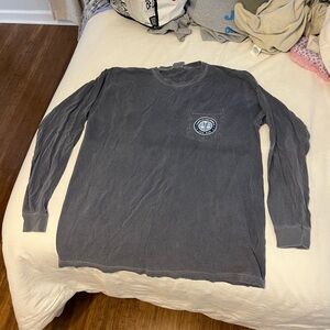 Comfort Colors Gray Long Sleeve Tee Classic Crew Neck